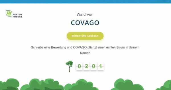 200 Bäume durch Kundenbewertungen